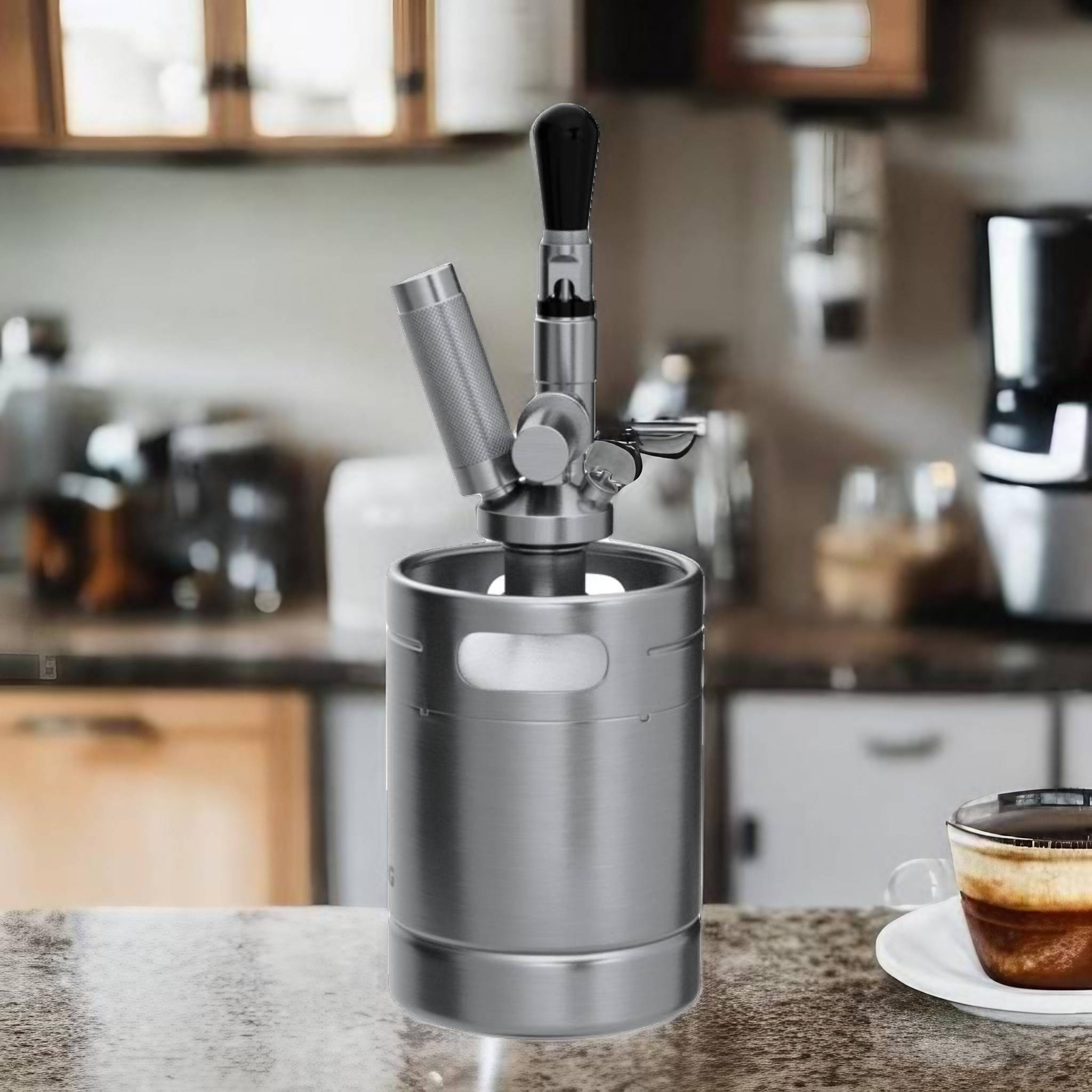 Nitrogen Infusion: Stainless Steel Coffee Machine