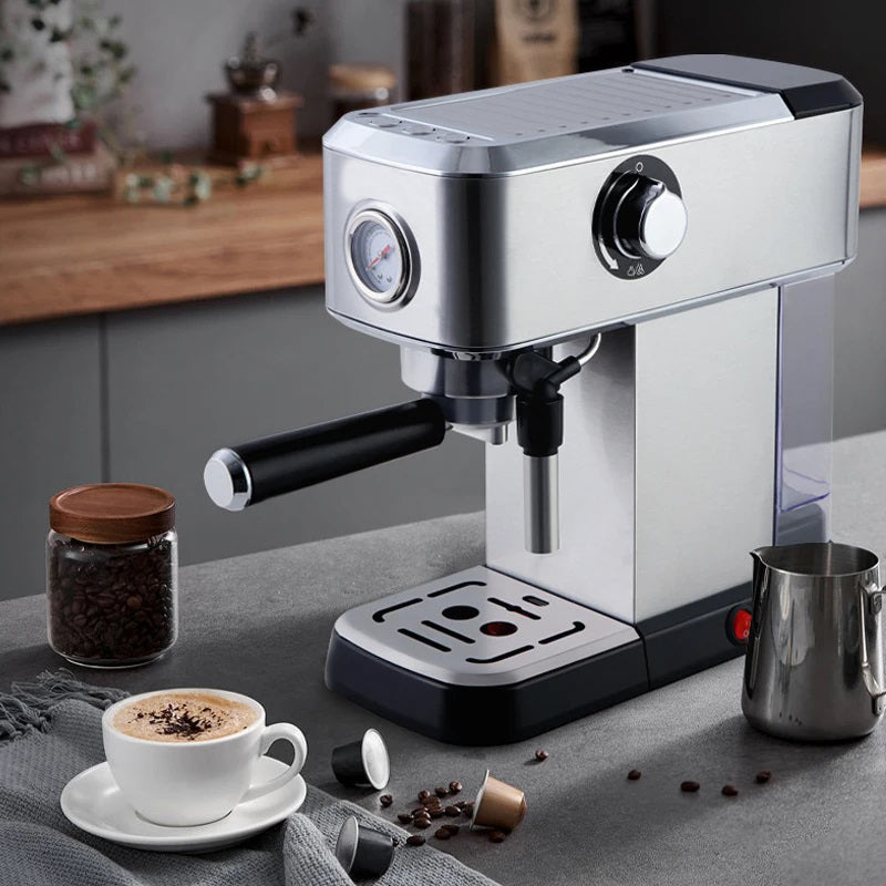 Professional Espresso Maker with Milk Frother